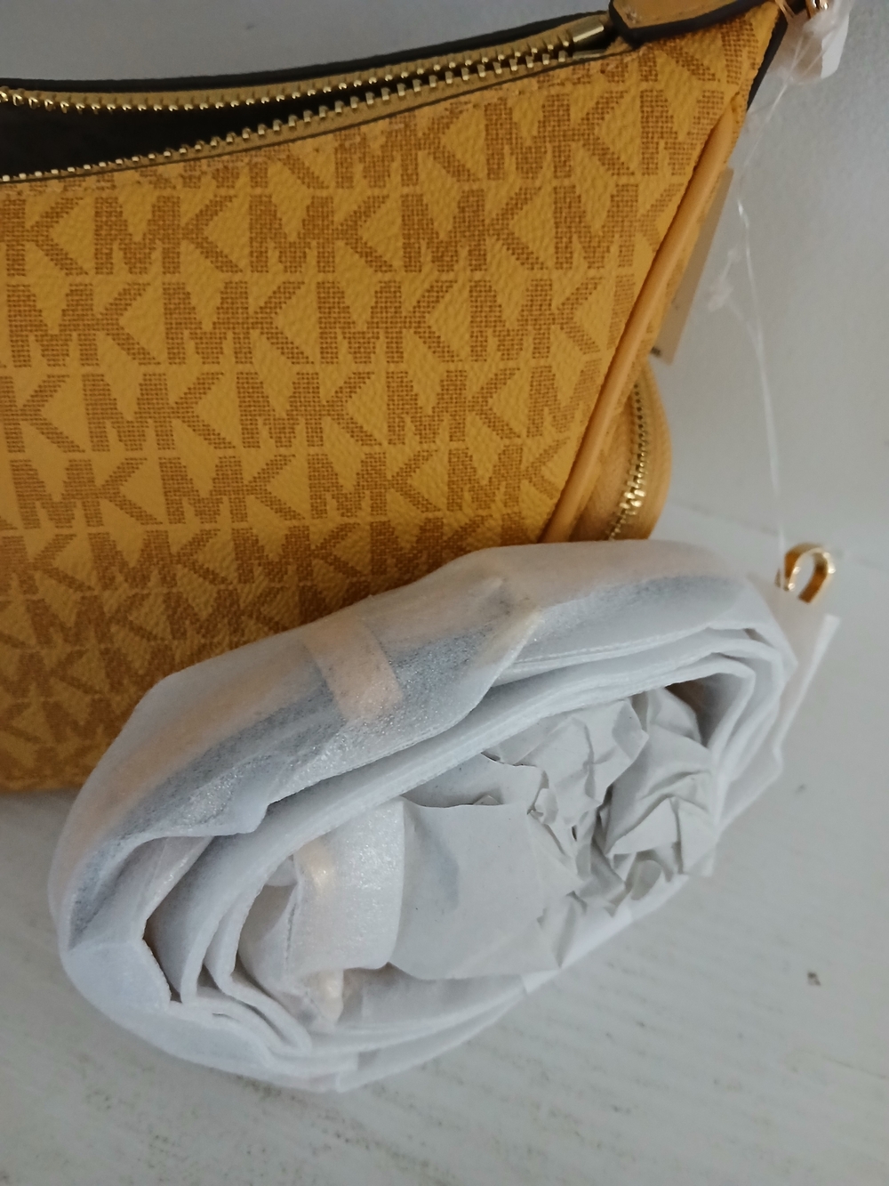 Michael Kors Merritt Honeywheat Convertible Crossbody - Picture 8 of 8